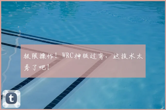 极限操作!WRC神级过弯,这技术太秀了吧!
